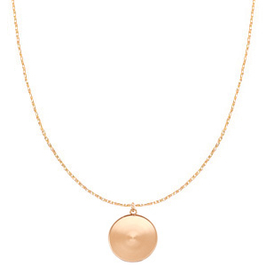 Polaris Steel (RVS) ketting met setting voor 20mm cabochon Ros&eacute; goud
