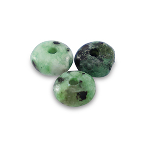 Natuursteen kralen serpentijn rondellen 4mm Shamrock green