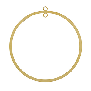 Roestvrij stalen (RVS) Stainless steel bedels 52mm Gold