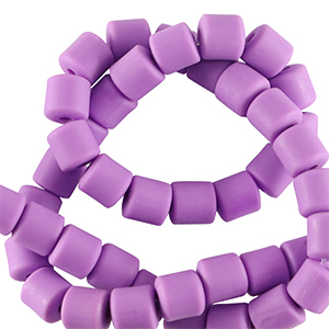 Polymeer kralen 6mm Purple