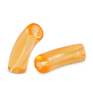 Acryl tube kralen Orange