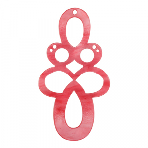 Resin hangers barok Mellow rose