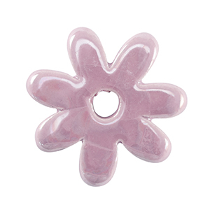 DQ Grieks keramiek kralen bloem Lavender purple