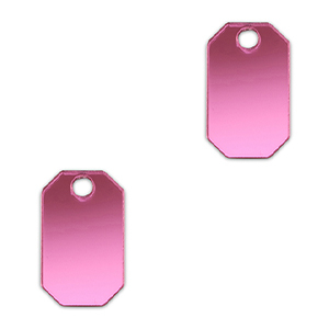 Statement hangers octagon Metallic magenta purple