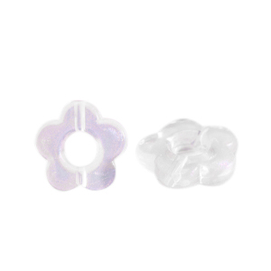 Acryl kralen bloem Transparent AB