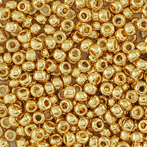 Preciosa rocailles 24K 10/0-68304 Gold