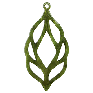 Resin hangers Moss green