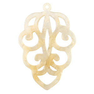 Resin hangers Sand beige transparent