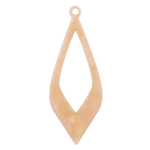 Resin hangers Peach blush opal