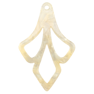 Resin hangers Sand beige transparent