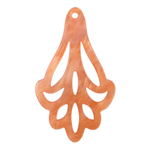 Resin hangers Coral red