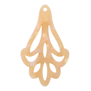 Resin hangers Peach blush opal