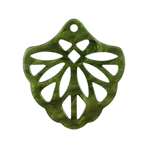 Resin hangers Moss green