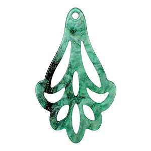Resin hangers Multicolor green