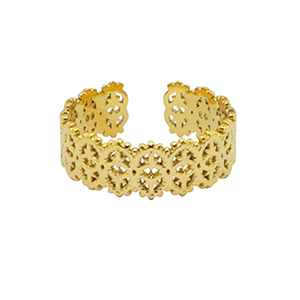 Roestvrij stalen (RVS) Stainless steel ringen Goud