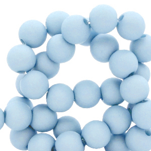 6 mm acryl kralen Carolina blue