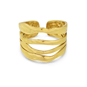 Roestvrij stalen (RVS) Stainless steel ringen Gold