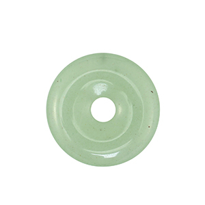 Natuursteen hangers aventurijn kwarts donut 25mm Green