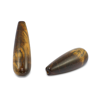 Natuursteen kralen tijgeroog druppel Golden brown