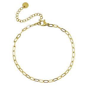 Roestvrij stalen (RVS) Stainless steel armbanden Gold