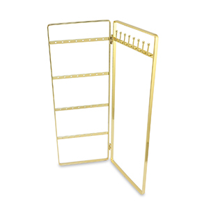 Sieraad display voor oorbellen en kettingen Gold