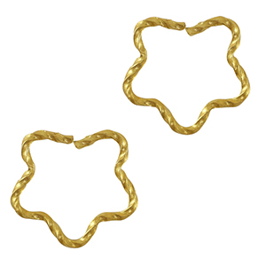 Roestvrij stalen (RVS) stainless steel onderdelen buigring ster Gold