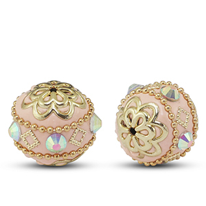 Bohemian kralen Ros&eacute; goud