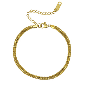 Roestvrij stalen (RVS) Stainless steel armbanden Gold