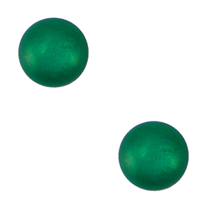 4 mm Soft cabochon "Birthstones" May Polaris SS16 shiny Dark green