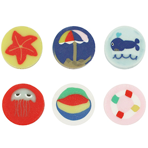 Polymeer kralen strand Multicolour