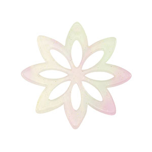 Resin hangers bloem Multicolor lilac-green