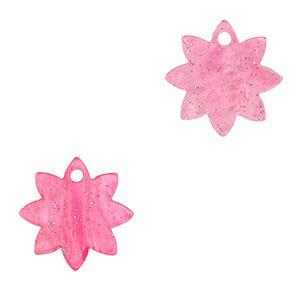 Resin hangers bloem Pink