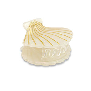 Haaraccessoires haarklem schelp White-gold