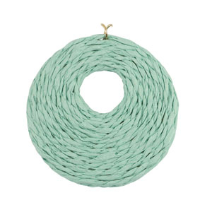 Raffia hanger 53mm Mint green