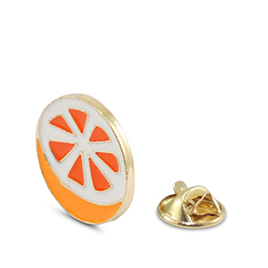 Pins sinaasappel Orange-white-gold