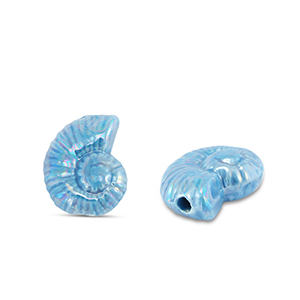 DQ Grieks keramiek kralen schelp Blue