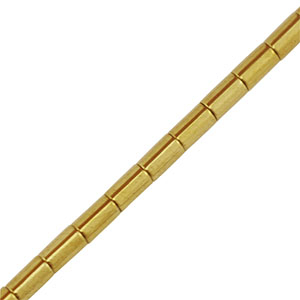 Hematite kralen tube 5mm Gold
