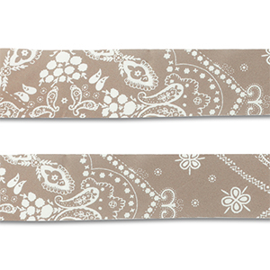 Bandana Taupe brown-white