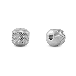 Roestvrij stalen (RVS) Stainless steel kralen 8mm Silver