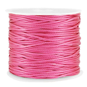 Macram&eacute; draad gevlochten 1mm Magenta pink