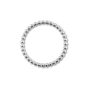 Roestvrij stalen (RVS) stainless steel bedels tussenstuk cirkel Silver