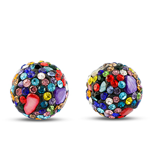 Bohemian kralen rond Multicolor dark