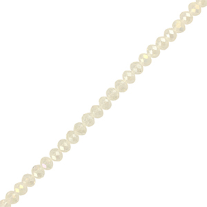 Top Facet kralen 4x3mm disc Transparent