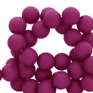 8 mm acryl kralen Berry wine red