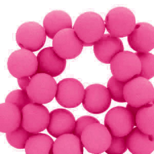 6 mm acryl kralen Fuchsia