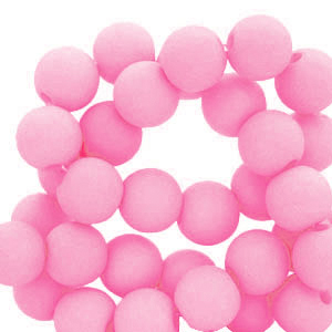 6 mm acryl kralen Pink