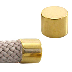 DQ metaal eindkap Goud (nikkelvrij)