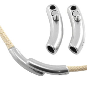 DQ metaal magneetslot voor 5 mm (Dreamz)koord Antiek zilver (nikkelvrij)