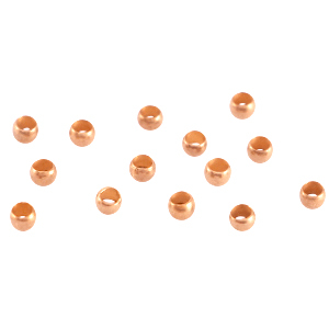 DQ metaal knijpkralen 2mm Ros&eacute; goud (nikkelvrij)