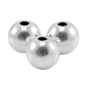 DQ metalen kraal 4mm Antiek zilver (nikkelvrij)